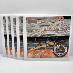 Lot of 125pc Copper Metal Leaf Sheets - Amy Howard at Home NIP Gilding Leaves